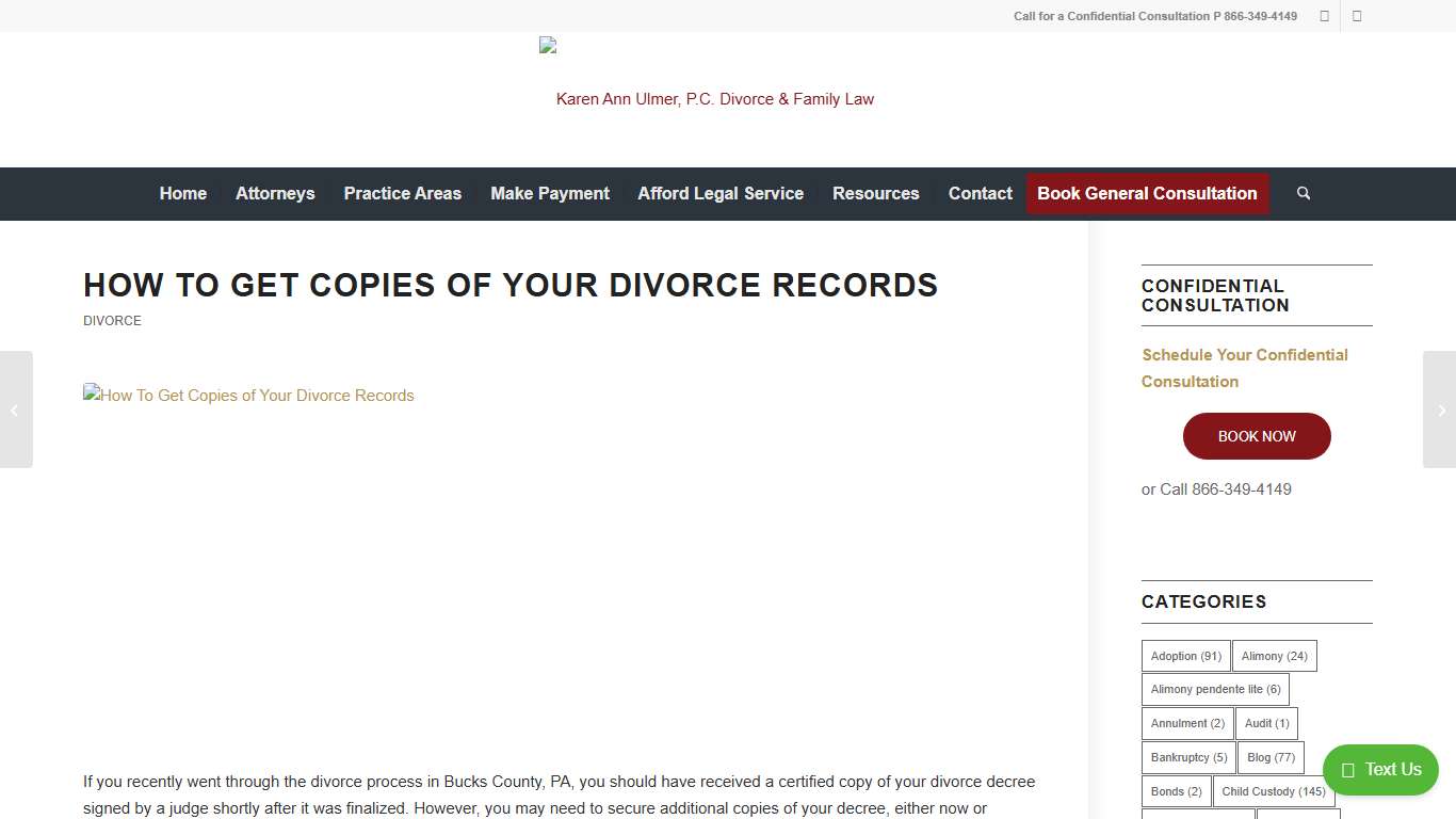 How To Get Copies of Your Divorce Records - Karen Ann Ulmer, P.C. Divorce & Family Law Attorneys